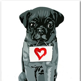 Heart Dog by Mr Brainwash