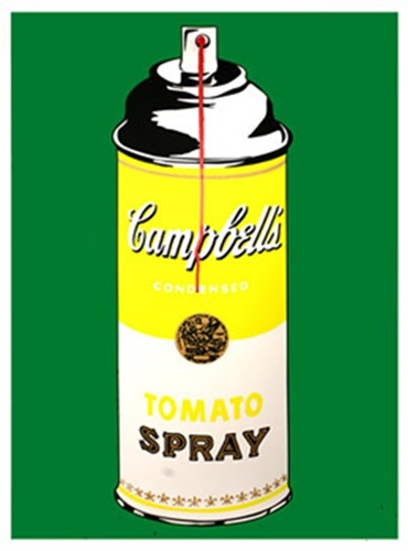 Tomato Spray, 2008 (Yellow) by Mr Brainwash