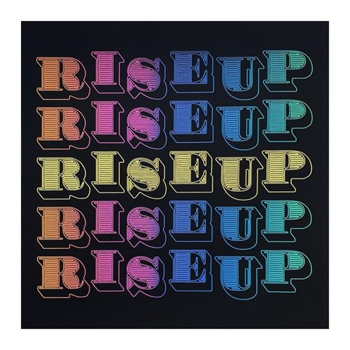 Rise Up  by Ben Eine