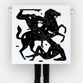 Into The Night MMXXI (Black On White) by Cleon Peterson
