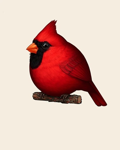 Fat Bird - Cardinal II (Timed Edition) by Mike Mitchell
