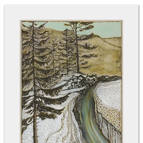 Man By Icy River by Billy Childish