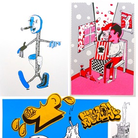 Kiosk Print Set (Bubblegum Edition) by Sickboy | Mudwig | Russell Maurice