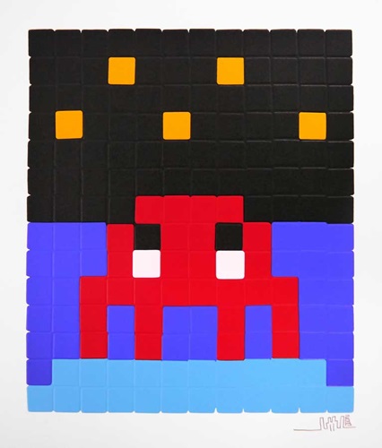 Space One (Red) by Space Invader