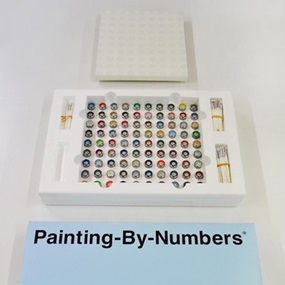 Painting By Numbers (Blue) by Damien Hirst