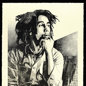 Bob Marley 40th Letterpress - Soul Rebel by Shepard Fairey