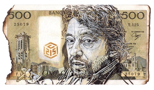 Serge Gainsbourg, 2017  by C215