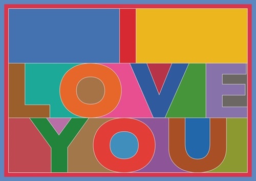 I Love You Canvas (First Edition) by Peter Blake