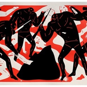 Burning The Dead (Red) by Cleon Peterson