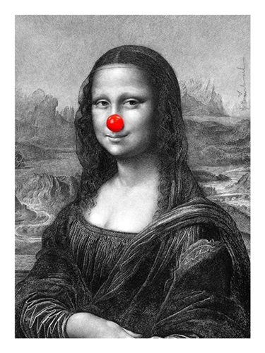 Mona, Keep Smiling  by Mr Brainwash
