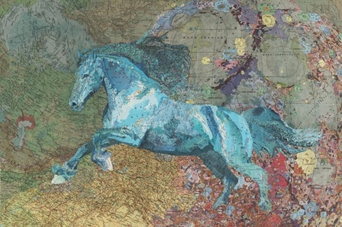 Blue Horse  by Matthew Cusick