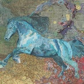 Blue Horse by Matthew Cusick