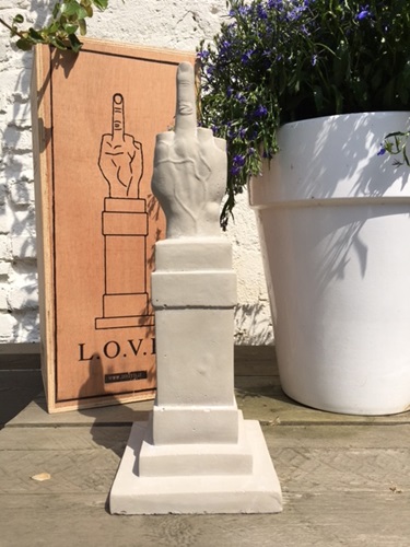 L.O.V.E. Cement Sculpture (First Edition) by Maurizio Cattelan