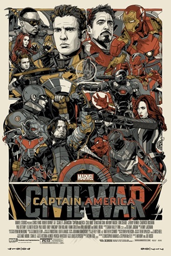 Captain America: Civil War (Variant) by Tyler Stout