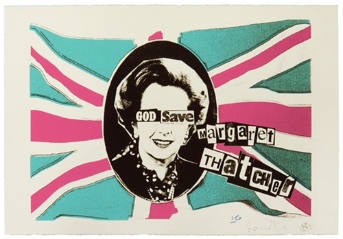 God Save Margaret Thatcher (Pink Turquoise) by Jamie Reid | Billy Childish