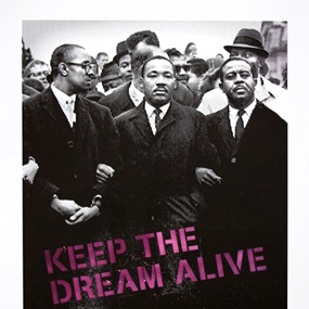 Keep The Dream Alive (Pink) by Mr Brainwash