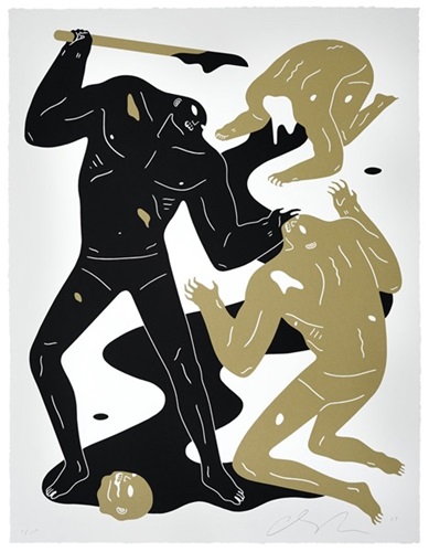 The Crawler (Gold) by Cleon Peterson