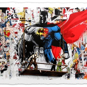 Batman Vs Superman by Mr Brainwash