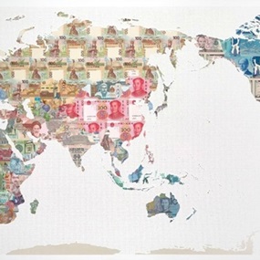 Money Map Of The World - China by Justine Smith
