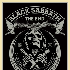 Black Sabbath - The End (Silver) by Shepard Fairey
