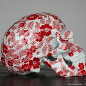 Skull Fleurs (Rouge) by NooN