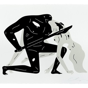Between The Sun And Moon 2 (White) by Cleon Peterson