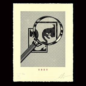 Obey Magnifying Glass (Cream) by Shepard Fairey