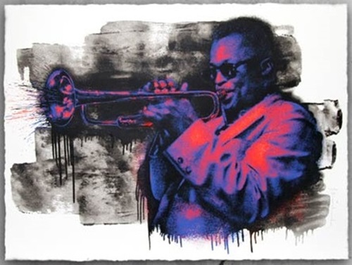 Miles Davis (Purple / Orange) by Mr Brainwash