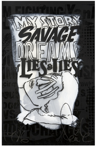 My Story, Savage Dreams (Stencil) by Faile