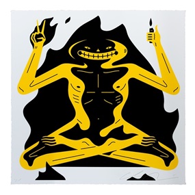 Burnout (White) by Cleon Peterson