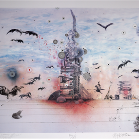 Dystopia With A Glimmer Of Hope by Mars 1 | Ralph Steadman