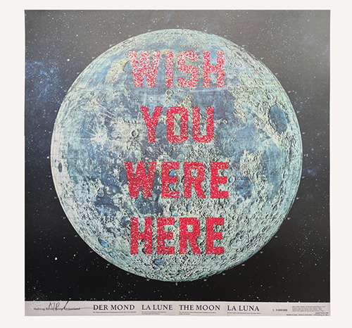 Wish You Were Here (Moon)  by David Buonaguidi