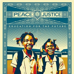 Peace And Justice - Haiti (First edition) by Shepard Fairey
