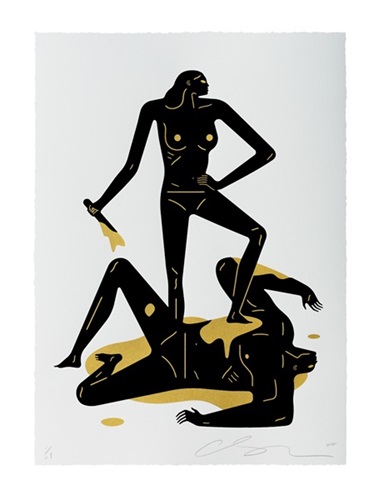 The Naked Woman & Man (White) by Cleon Peterson