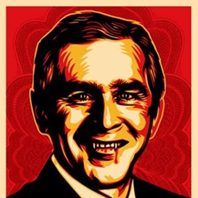 One Hell Of A Leader (Bush Hell) by Shepard Fairey
