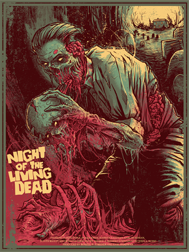 Night Of The Living Dead (Blood-Splattered Variant) by Godmachine