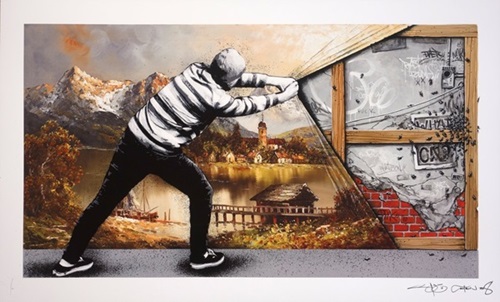 Behind The Curtain Colab (The Wall) by Martin Whatson | Pez