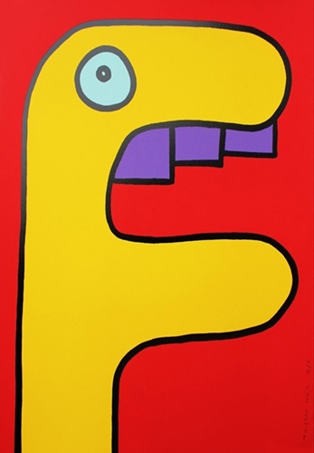 Yellow Crocodile  by Thierry Noir