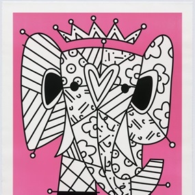 The Pink Elephant by Romero Britto
