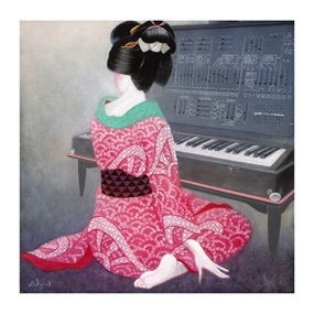 Beauty With Synthesizer by Ron Zakrin