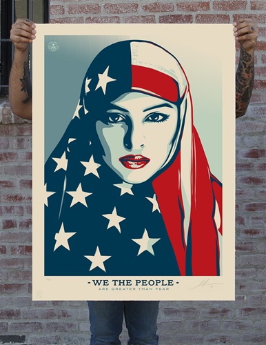 Greater Than Fear (Large Format) by Shepard Fairey