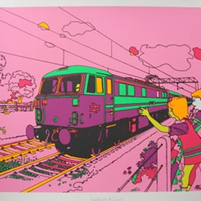 Pink Train by Ben Eine