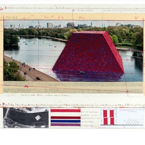 Christo: The Mastaba (Project for London, Hyde Park, Serpentine Lake) 2018 by Christo and Jeanne-Claude