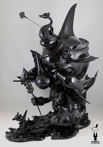 Beyond The Sea (Sculpture) (Gloss Black Edition) by Greg Simkins