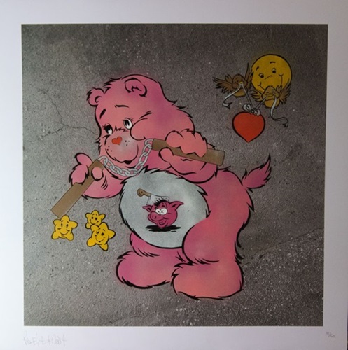 Scare Bear (Pink) by Ben Eine