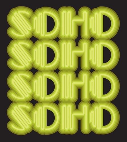 Soho (Acid Green) by Ben Eine