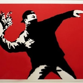 Love Is In The Air (Unsigned) by Banksy