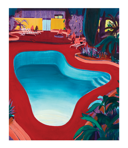 Valley Pool Party  by Jules de Balincourt