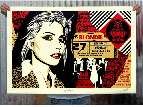 Blondie On Bowery  by Shepard Fairey