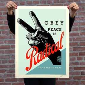 Obey Radical Peace (Blue) by Shepard Fairey